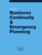 cover image, Journal of Business Continuity & Emergency Planning