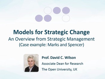 Models for strategic change: an overview from strategic management ...