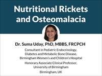 Nutritional rickets and osteomalacia
