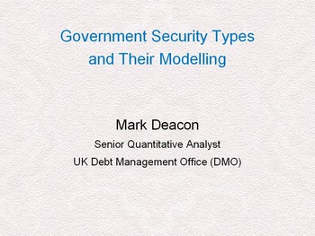 Government security types and their modeling | HSTalks