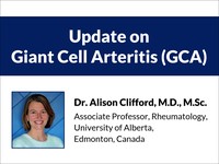 Update on giant cell arteritis (GCA)