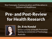 Pre- and post-review for health research