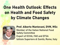 One health outlook: effects on health and food safety by climate changes