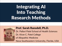 Integrating AI into teaching research methods