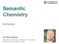 Semantic chemistry: an overview