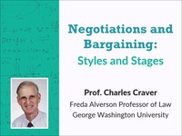 Negotiations & bargaining: styles & stages