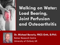 Walking on water: load bearing, joint perfusion and osteoarthritis