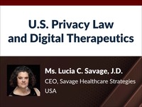 U.S. privacy law and digital therapeutics