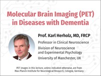 Molecular brain imaging (PET) in diseases with dementia