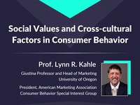 Social values and cross-cultural factors in consumer behavior