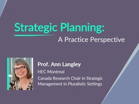 Strategic planning:  a practice perspective