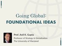 Going global: foundational ideas