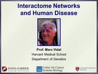 Interactome networks and human disease
