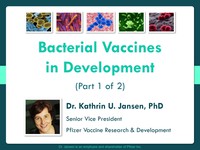 Bacterial vaccines in development 1