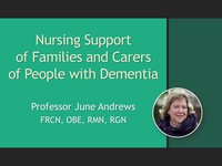 Nursing support of families and carers of people with dementia