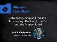 Entrepreneurship and Indian IT outsourcing: the good, the bad, and the money saved