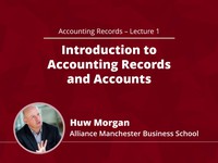 Introduction to accounting records and accounts