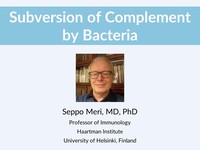 Subversion of complement by bacteria