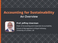 Accounting for sustainability: an overview