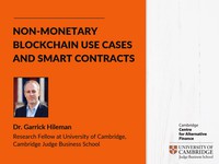 Non-monetary blockchain use cases  and smart contracts