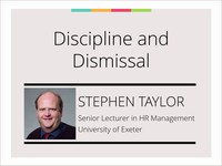 Discipline and dismissal
