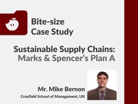 Sustainable supply chains: Marks & Spencer's Plan A