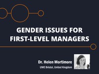 Gender issues for first-level managers