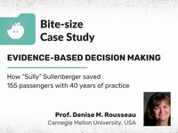 Evidence-based decision making: How "Sully" Sullenberger saved 155 passengers with 40 years of practice