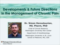 Latest developments & future directions  in the management of chronic pain