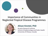 Importance of communities in neglected tropical disease programmes