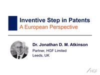 Inventive step in patents: a European perspective