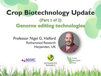 Crop biotechnology update 1: genome editing technologies