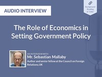 The role of economics in setting government policy