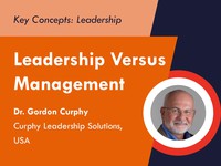 Leadership versus management