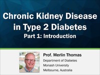 Chronic kidney disease in type 2 diabetes - part 1