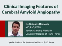 Clinical imaging features of cerebral amyloid angiopathy