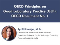 OECD principles on good laboratory practice (GLP): OECD Document No. 1
