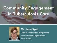 Community engagement in tuberculosis care
