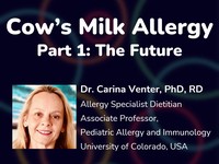 Cow’s milk allergy: the future