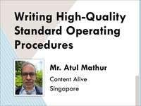 Writing high-quality standard operating procedures