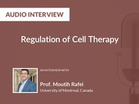 The regulation of cell therapy