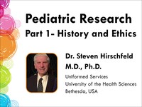 Pediatric research: history and ethics