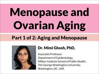 Menopause & ovarian aging: aging and menopause