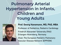 Pulmonary arterial hypertension in infants, children and young adults
