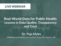 Real-world data for public health: lessons in data quality, transparency and trust